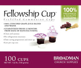 Fellowship Cup Prefilled Communion Cups (Juice/Wafer) - Package of 100