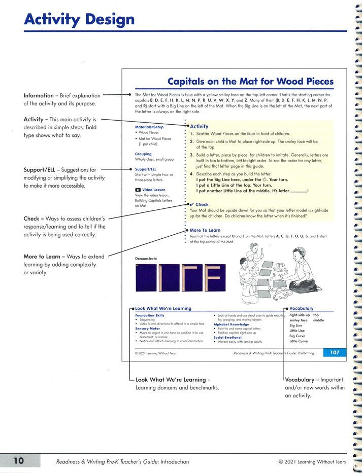 Readiness & Writing Pre-K Teacher's Guide - Handwriting Without Tears ...