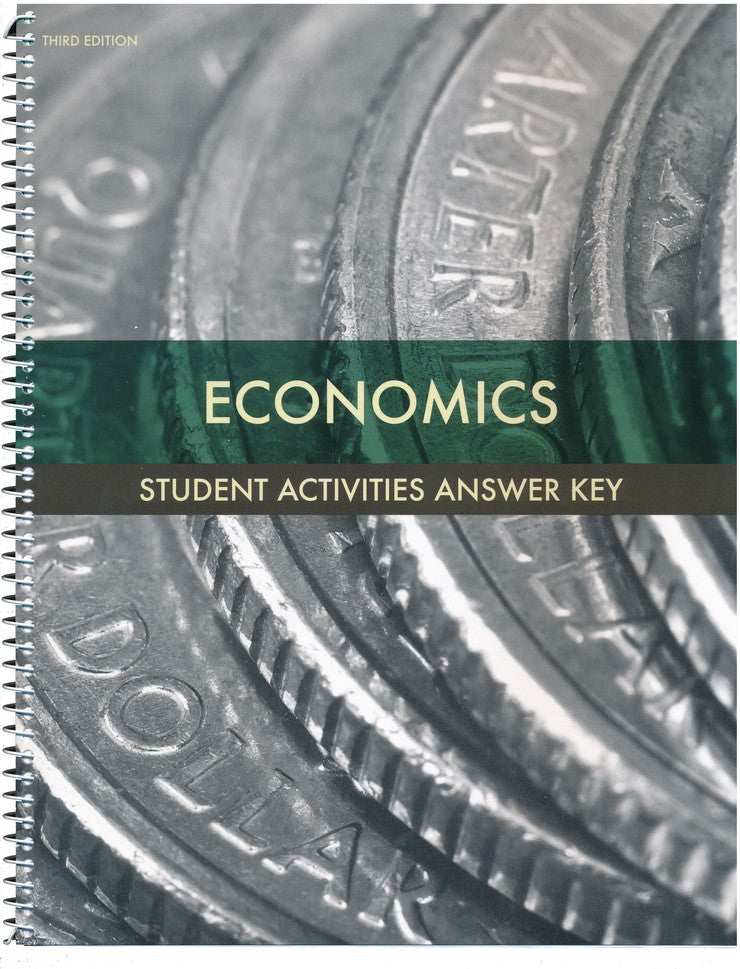 BJU Press Economics Activities Teacher's Edition, 3rd Edition