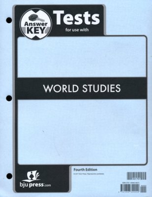BJU Press World Studies Tests Key (4th edition)