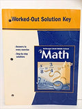 McDougal Littell Middle School Math, Course 2: Worked-Out Solution Key (USED)
