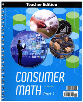BJU Press Consumer Math Teacher Edition, 3rd Edition