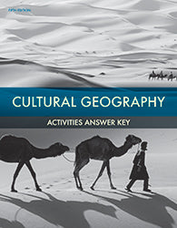 BJU Press Cultural Geography Student Activities Answer Key, 5th Edition