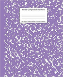 Composition Notebook- Purple Marble - College Ruled