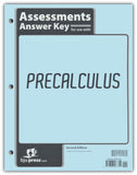 BJU Press Precalculus Assessments Answer Key, 2nd Edition (Tests Answer Key)