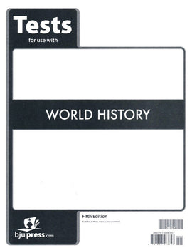 BJU Press World History Tests, 5th Edition (10th Grade)