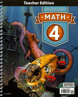 BJU Press Math 4 Teacher's Edition with CD, 4th Edition