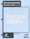 BJU Press Physical Science Assessments Answer Key, 6th Edition (Test Answer Key)
