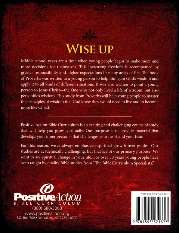 Wise Up: Wisdom in Proverbs Student Manual (Grades 6-8) | R.O.C.K ...
