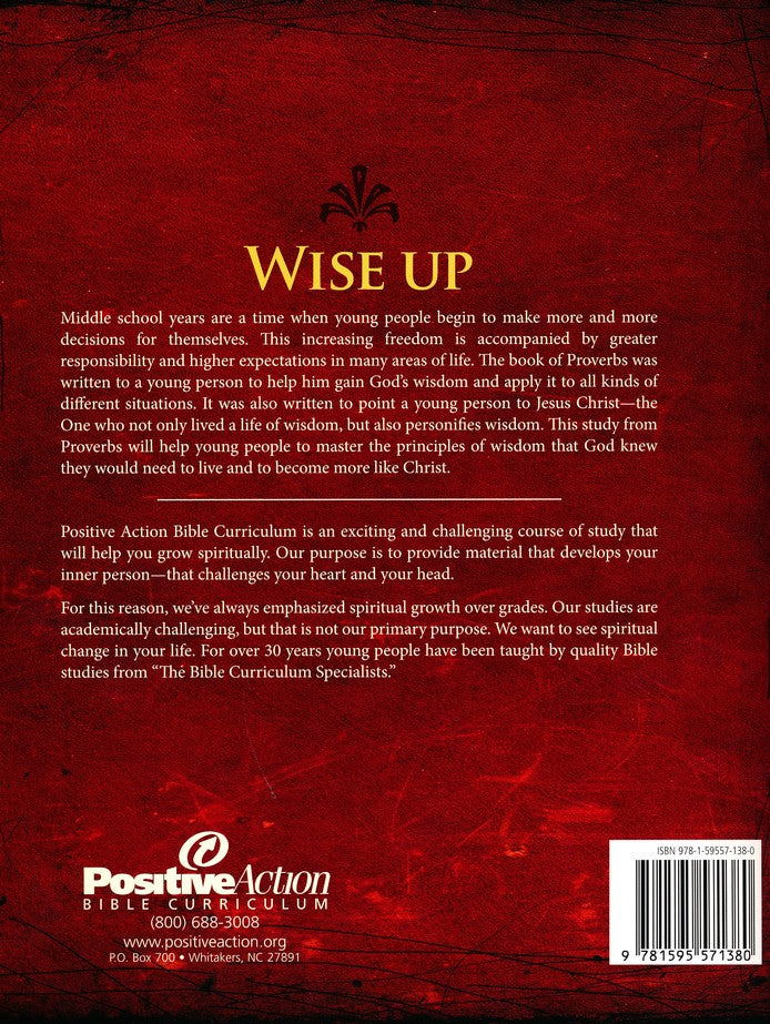 Wise Up: Wisdom in Proverbs Teacher's Manual (Grades 6-8) | R.O.C.K ...