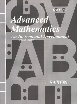 Saxon Math Advanced Math Extra Test, 2nd Edition