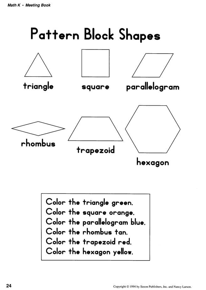 Saxon Math K Meeting Book | R.O.C.K. Solid Home School Books