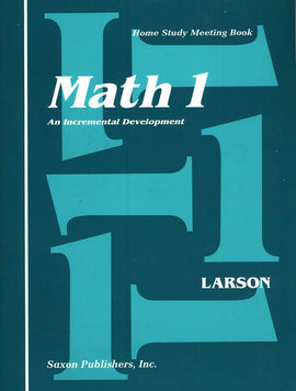 Saxon Math 1 Meeting Book
