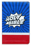 Super Heroes Backpack Bible - NIrV - Compact - Blue/Silver
