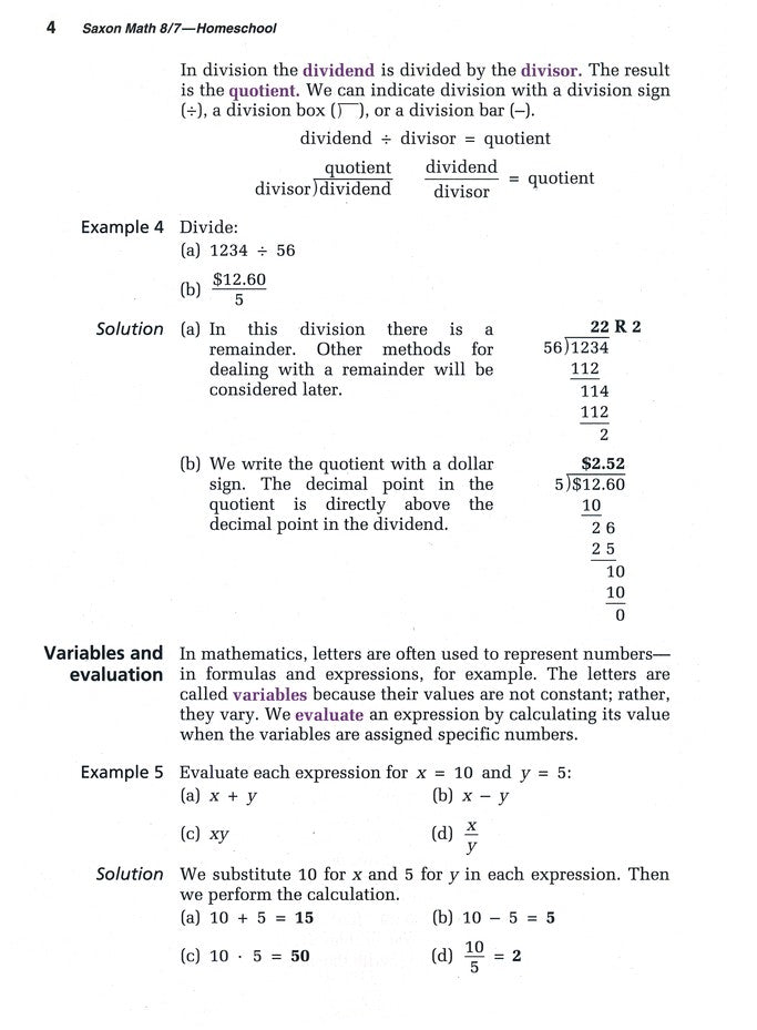 Saxon Math 87 Student Edition, 3rd Edition– R.O.C.K. Solid Home School ...