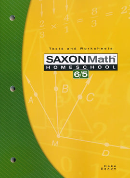 Saxon Math 65 Tests and Worksheets, 3rd Edition