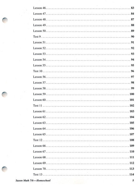 Saxon Math 76 Tests and Worksheets, 4th Edition | R.O.C.K. Solid Home ...