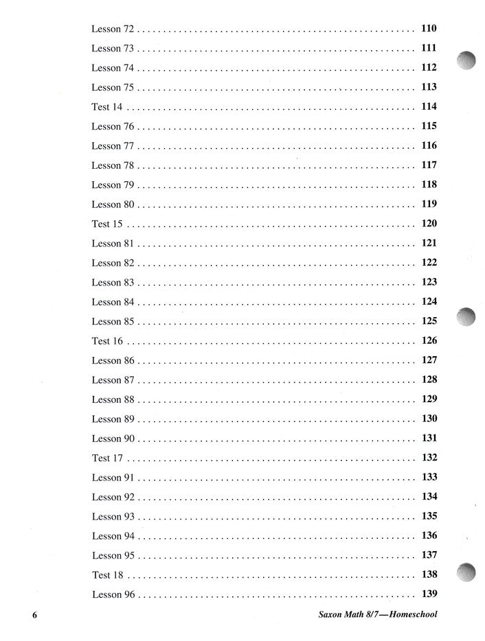 Saxon Math 87 Tests And Worksheets 3rd Edition R O C K Solid Home Saxon math 87 tests and worksheets 3rd edition r o c k solid home