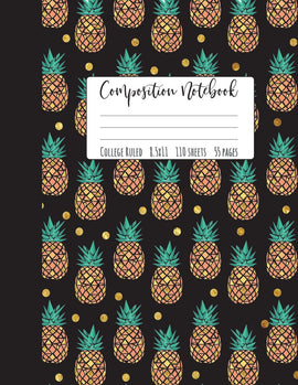 Composition Notebook - Pineapple Cover - College Ruled