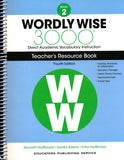 Wordly Wise 3000 Grade 2 Teacher Resource Book, 4th Edition