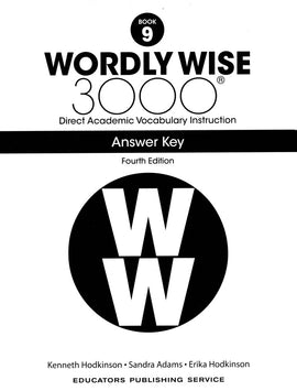 Wordly Wise 3000 Grade 9 Answer Key, 4th Edition