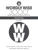 Wordly Wise 3000 Grade 10 Answer Key, 4th Edition