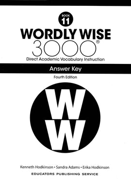 Wordly Wise 3000 Grade 11 Answer Key, 4th Edition