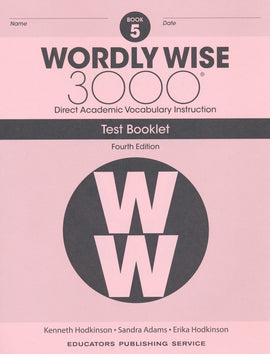 Wordly Wise 3000 Grade 5 Tests, 4th Edition