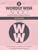 Wordly Wise 3000 Grade 5 Tests, 4th Edition