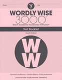 Wordly Wise 3000 Grade 7 Tests, 4th Edition