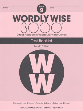 Wordly Wise 3000 Grade 9 Tests, 4th Edition