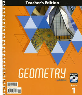 BJU Press Geometry  Teachers Edition Set, plus CD 4ed