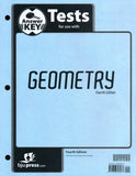 BJU Press Geometry  Tests Answer Key 4ed