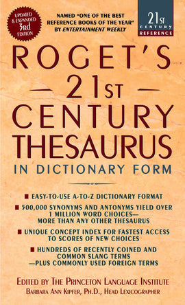 Roget's 21st Century Thesaurus, 3rd Edition