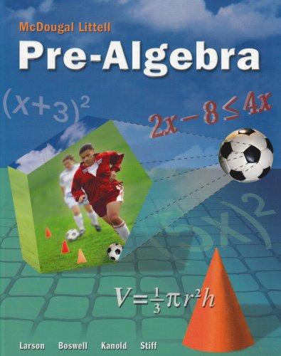 McDougal Littell Pre-Algebra Textbook (USED) (9780618800766)