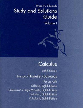 Calculus: Study and Solutions Guide Volume 1, 8th Edition (USED) - PEP Florida Edition