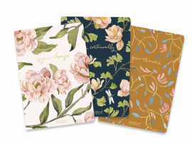 GraceLaced Lined Notebooks: Rejoice, Pray, Give (Set of 3)