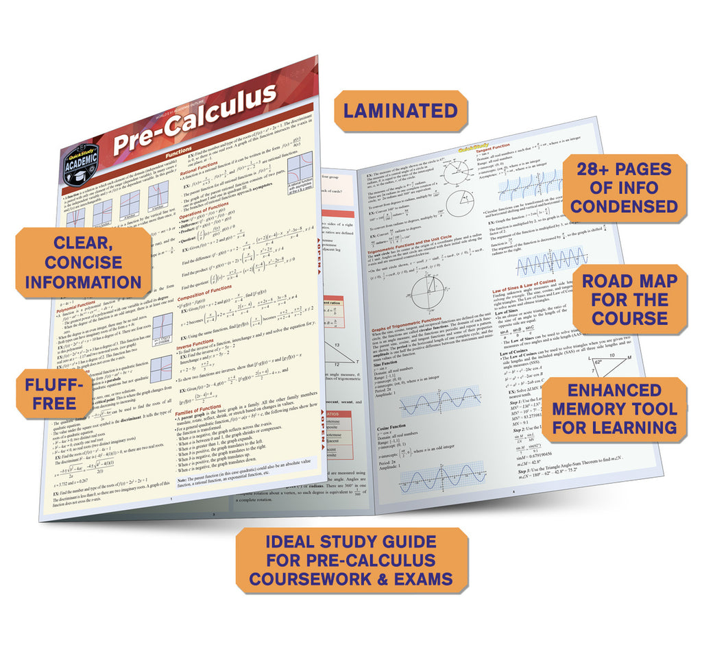 Quick Study Pre-Calculus | R.O.C.K. Solid Home School Books