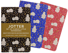Sloths Jotter Mini Notebooks (Set of 3)