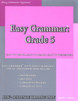 Easy Grammar Grade 5 Teacher Edition