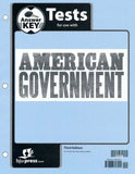 BJU Press American Government Tests Answer Key, 3rd Edition