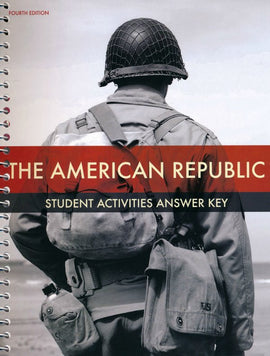 BJU Press American Republic Student Activities Manual Answer Key (4th Edition)