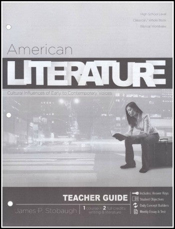 American Literature Teacher's Edition, by James Stobaugh