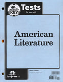 BJU Press American Literature 11 Test Answer Key, 3rd Edition