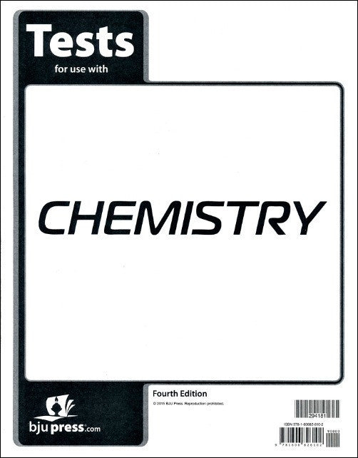 BJU Press Chemistry Test (4th Edition)