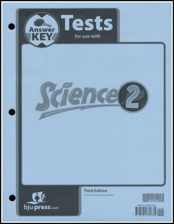 BJU Press Science 2 Tests Answer Key (4th ed)