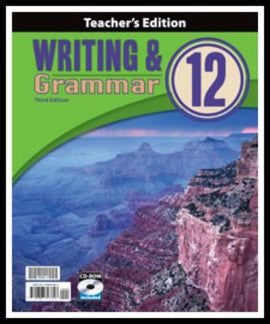 BJU Press Writing & Grammar 12 Teacher's Edition with CD, 3rd Edition