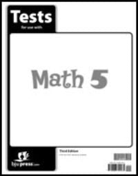 BJU Press Math 5 Tests (tests only) 3rd ed.