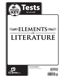 BJU Press Elements of Literature Test Answer Key, 2nd Edition