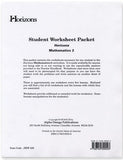 Horizons Math Second Grade Student Worksheet Packet